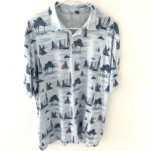 Vineyard Vines Nautical Sailing Print Performance Polo, Size: XL